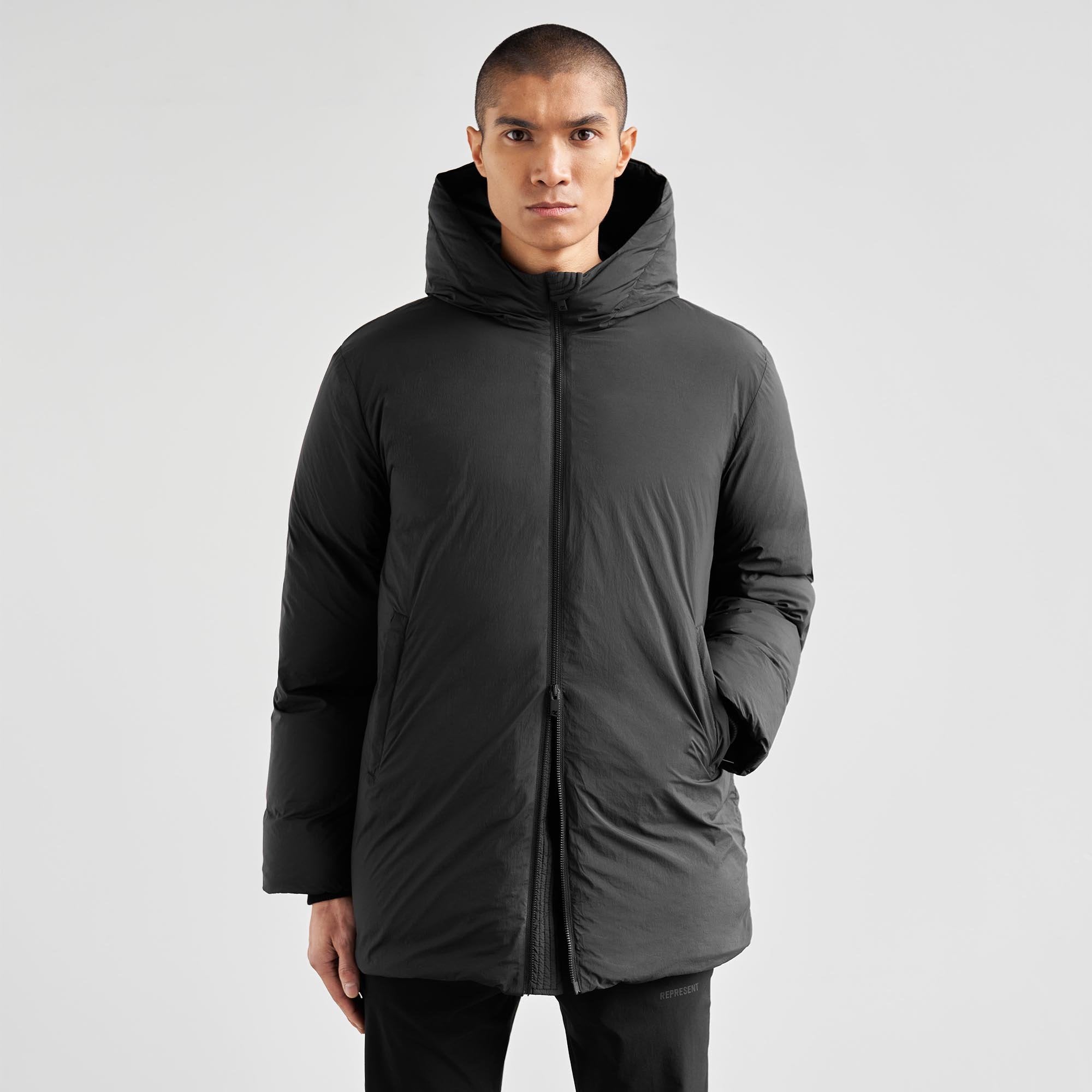 Black Puffer Parka Jacket for Women & Men - Lightweight Winter Coat for Cold Weather, Outdoor Activities & Daily Wear