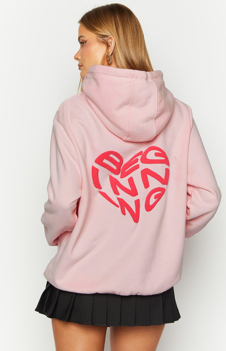 Pink Lovey Bubble Hoodie for Women - Soft & Cozy Pullover Sweatshirt with Hood - Perfect for Casual Outfits, Loungewear & Street Style Fashion