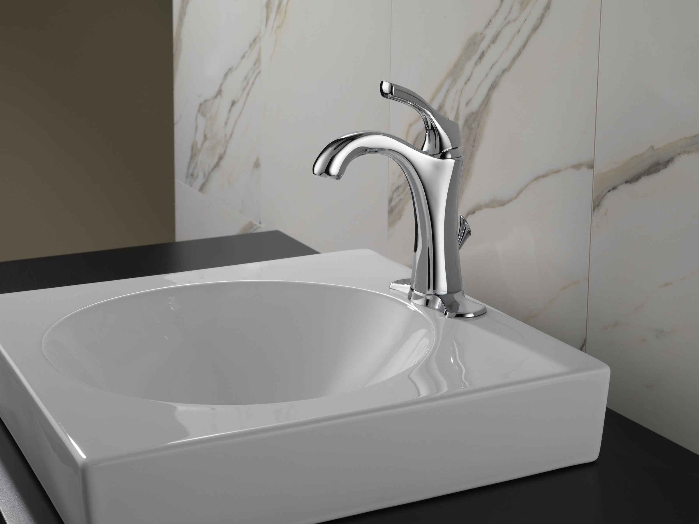 Delta Addison Single Hole Bathroom Faucet in Chrome Finish - 592 DST Model - Perfect for Modern Bathroom Vanities and Sink Upgrades