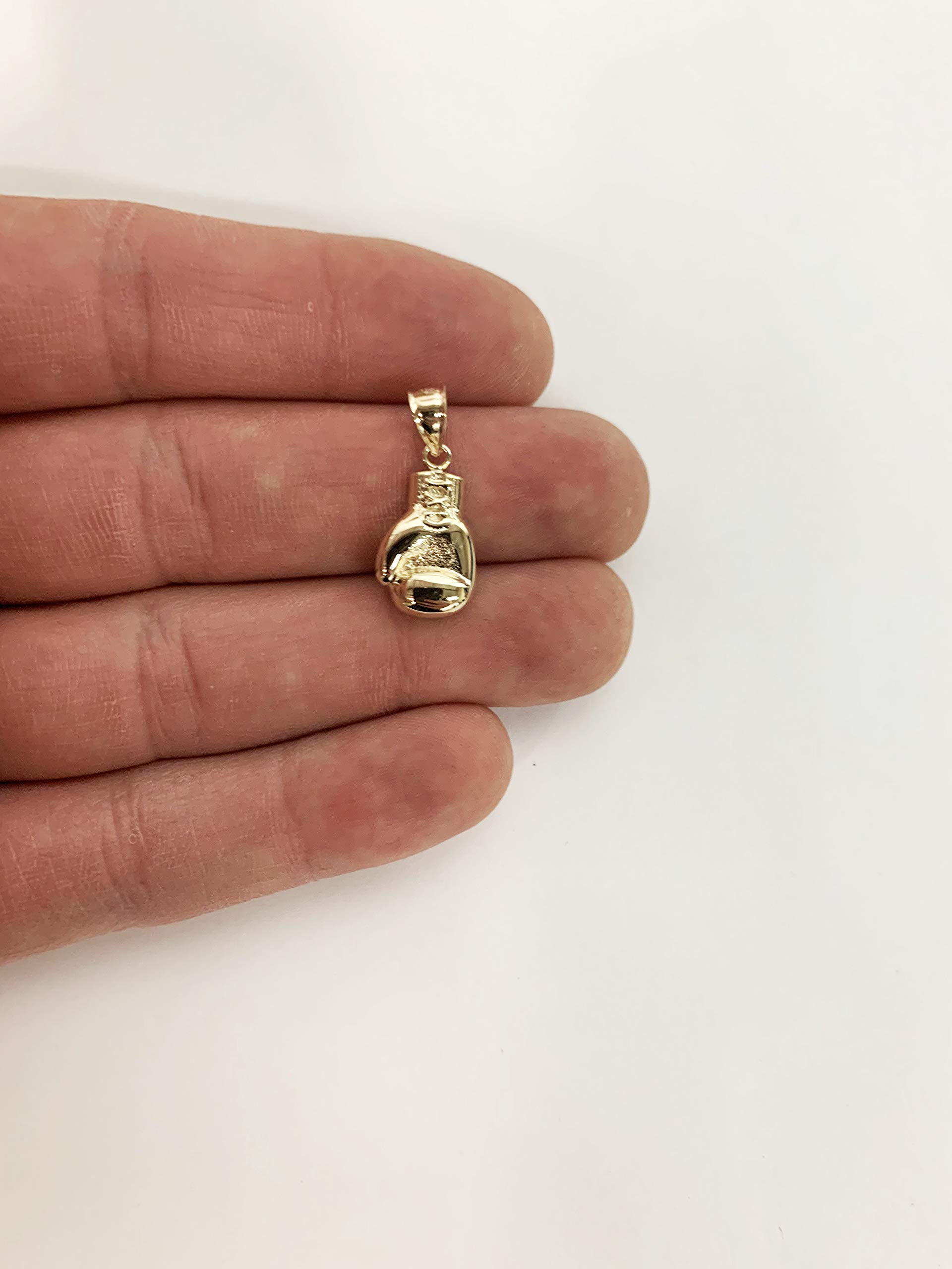 10K Real Solid Gold Boxing Glove Pendant - Premium Fighter Sports Jewelry for Boxers, Boxing Tournament Prize, Gift for Champions | Perfect for Boxing Events, Awards, and Sports Enthusiast Collections