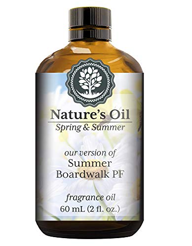 Summer Boardwalk PF Fragrance Oil (60ml) - Premium Scent for Diffusers, Soap Making, Candles, Lotions | Home Fragrance, Linen Spray, Bath Bombs & Slime | Perfect for Relaxation, Aromatherapy & Creating Cozy Atmosphere