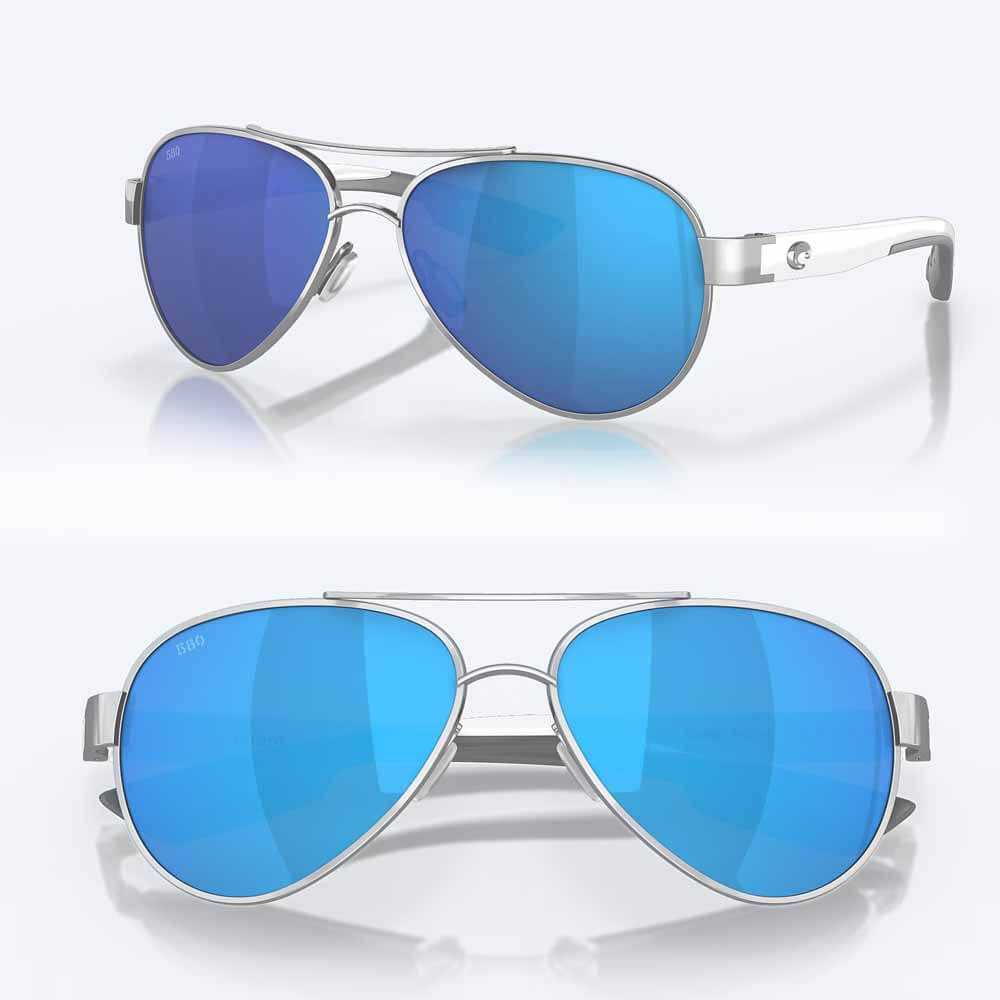 Costa Loreto Palladium Frame Polarized Sunglasses for Men & Women - UV Protection, Lightweight & Durable for Fishing, Driving & Outdoor Activities