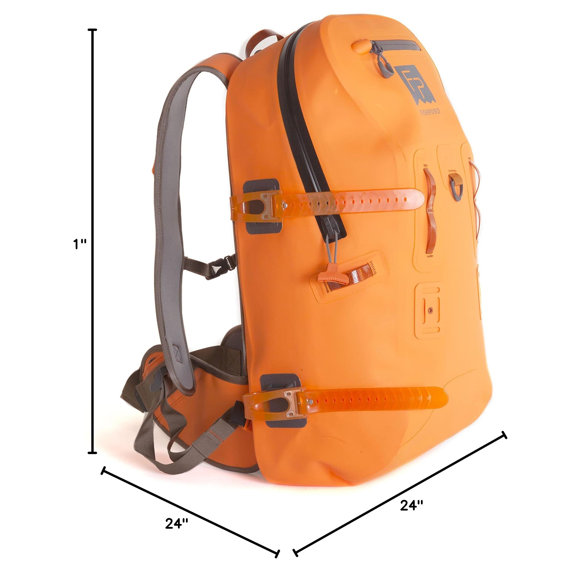 Waterproof Fly Fishing Backpack - Thunderhead Submersible Travel Pack for Anglers | Eco-Friendly Cutthroat Orange Design | Ideal for Fly Fishing, Travel & Outdoor Adventures