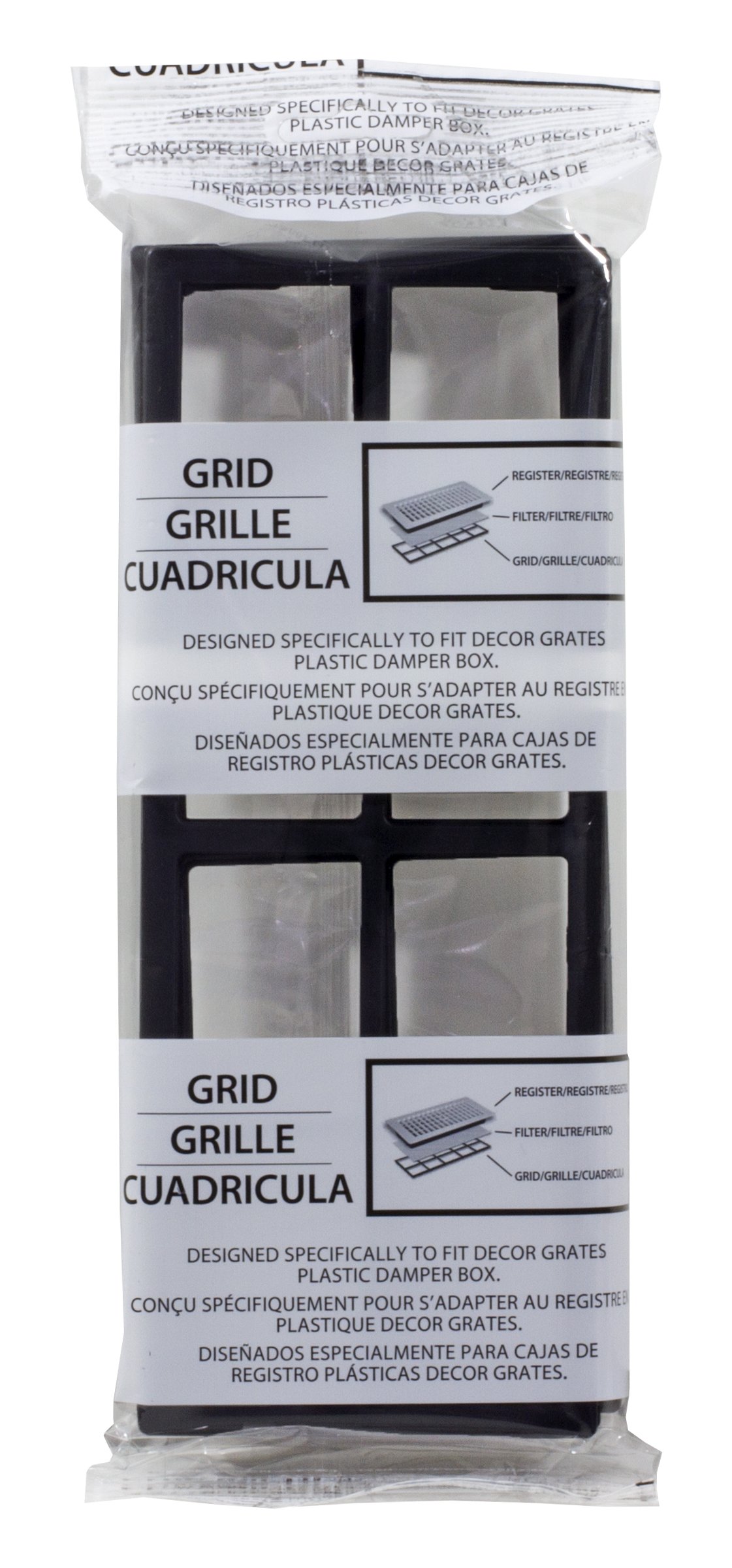 4x10 Brushed Nickel Floor Register & Air Filter - 4 Pack for Home HVAC