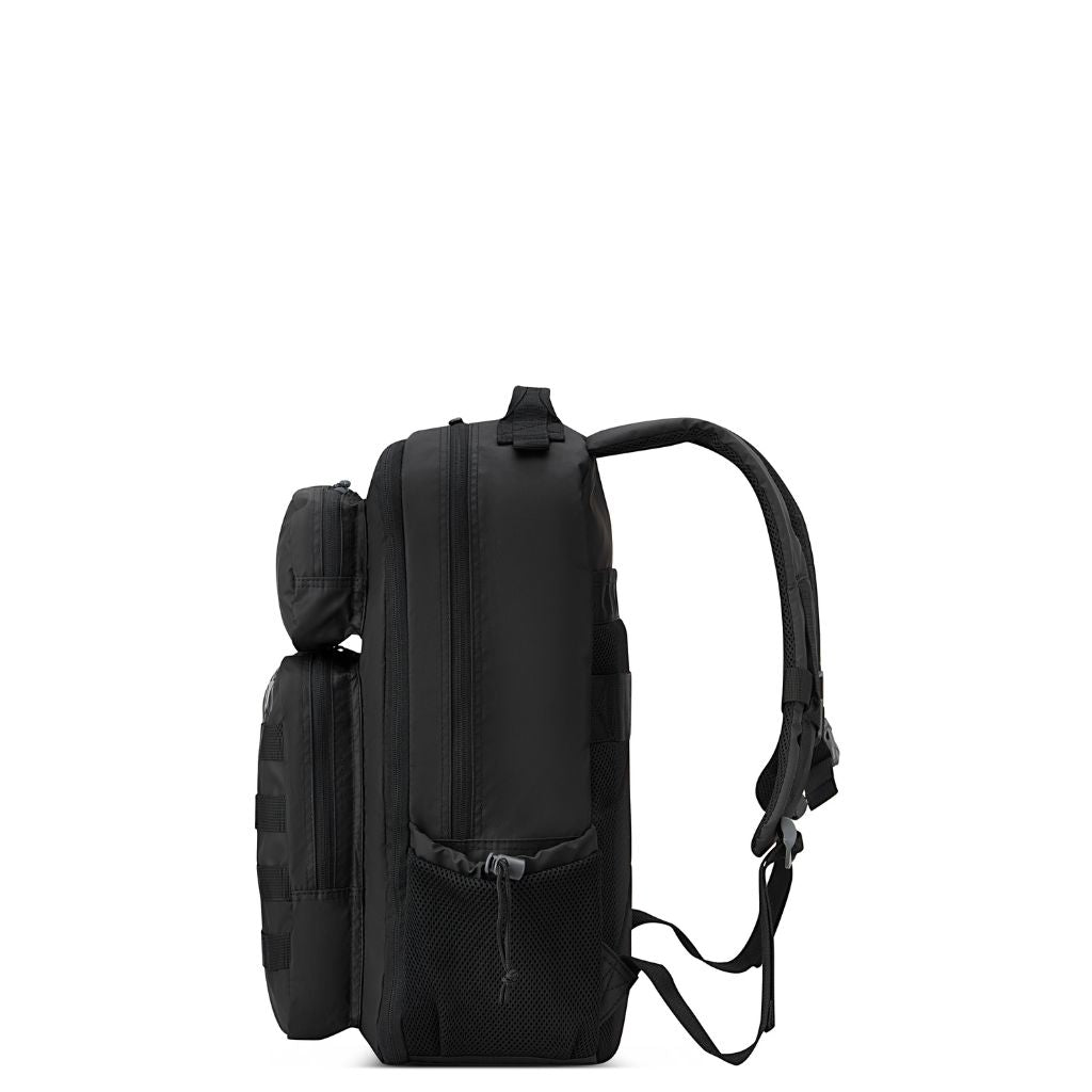 Jeep Tactical Multi-Pocket 15L Backpack - Durable Military Style Rucksack for Hiking, Camping & Outdoor Adventures (Black)