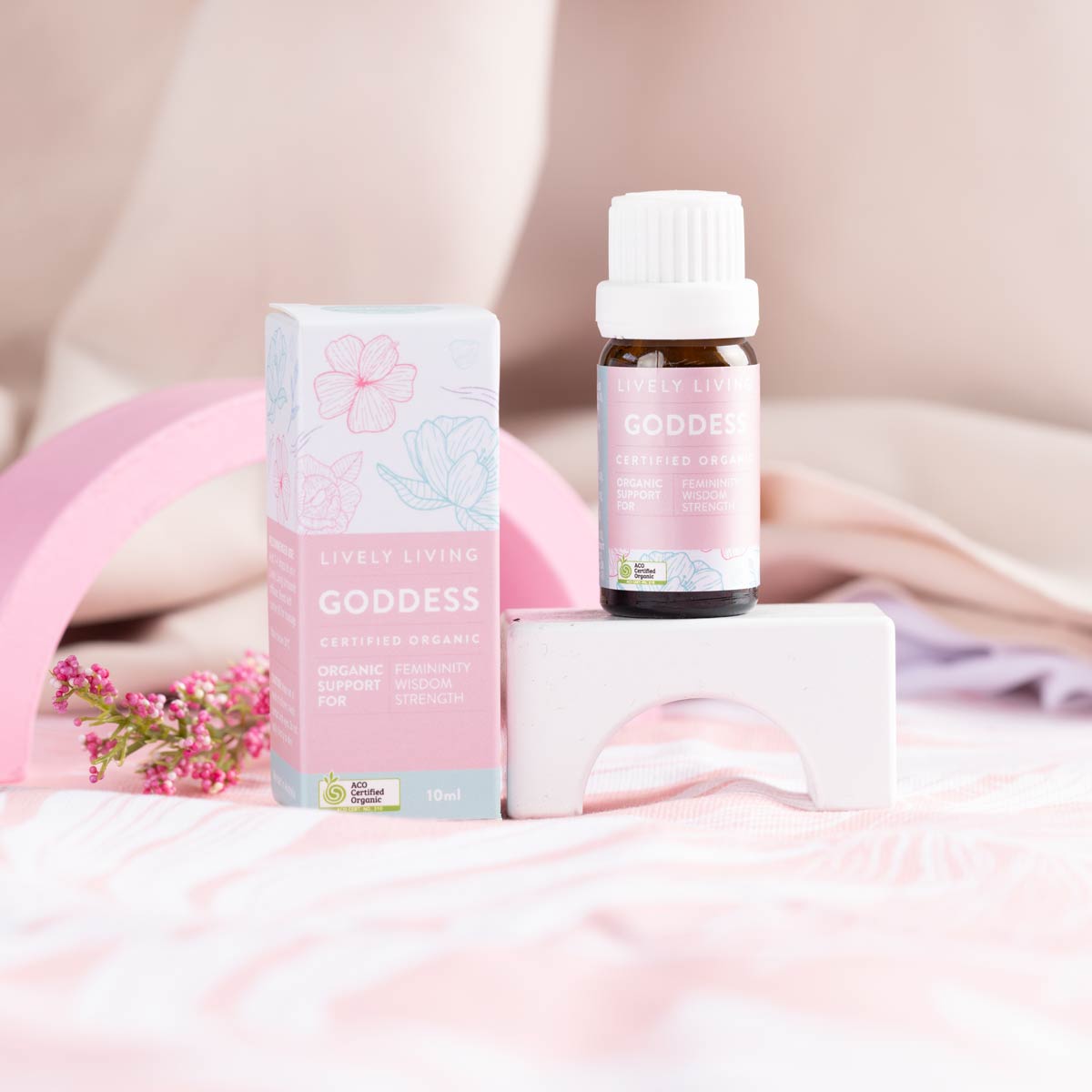 Organic Goddess Essential Oil - 10ml Pure Aromatherapy Oil for Relaxation, Stress Relief & Skin Care | Perfect for Diffusers, Massage & Home Spa
