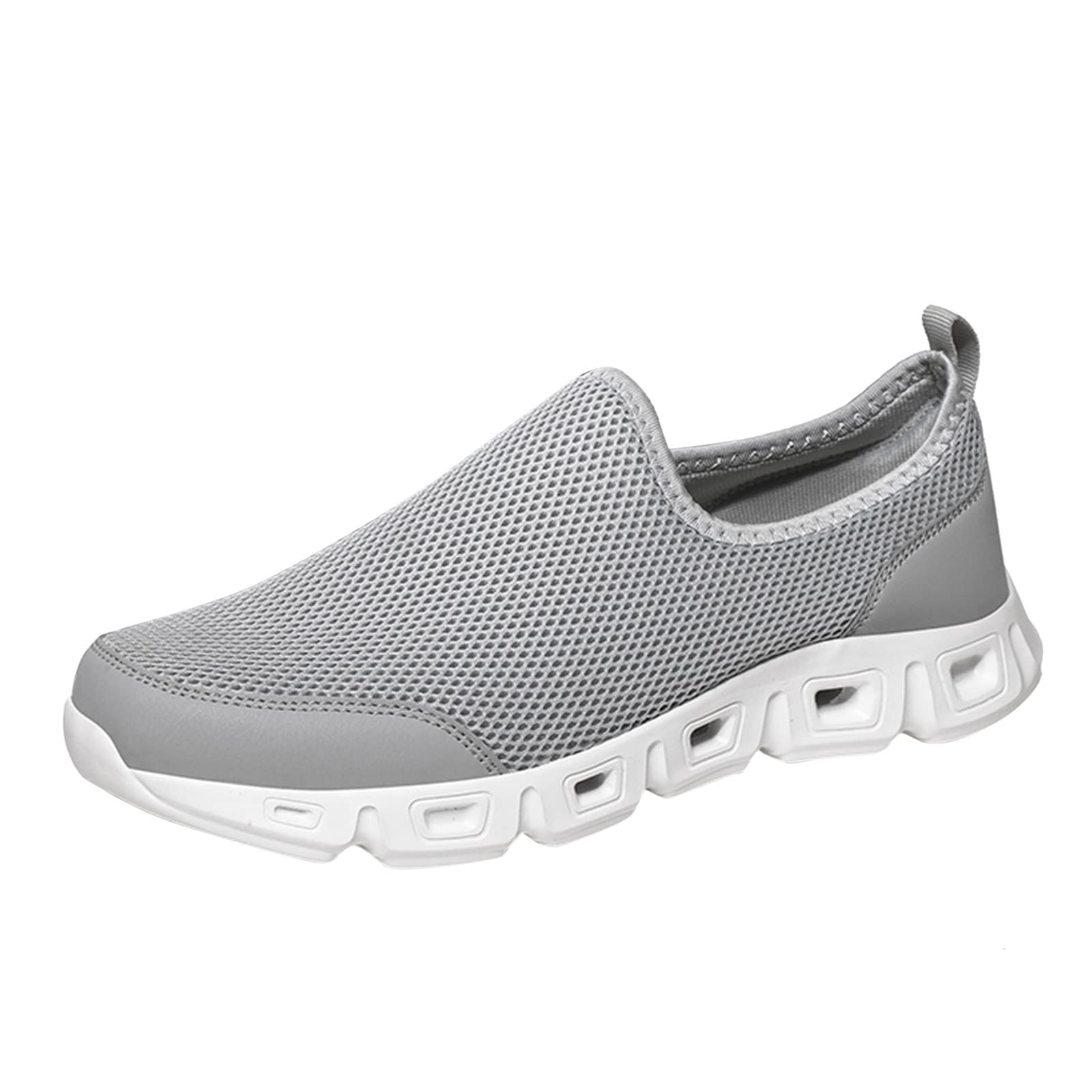 **Men's Lightweight Mesh Sneakers for Walking - Breathable Summer Outdoor Shoes - Large Size Comfortable Footwear for Hiking, Travel & Daily Wear**