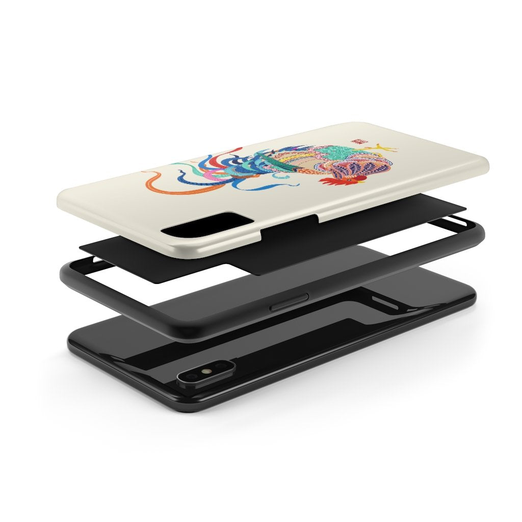 Chinese Zodiac Rooster Phone Case - Durable & Stylish Cover for iPhone & Samsung - Perfect for New Year Gifts & Cultural Enthusiasts
