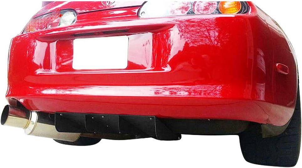 Universal Unpainted 22x20 Rear Bumper Lip Diffuser ABS Cover - Car Body Kit for Enhanced Aerodynamics & Stylish Look - Perfect for Sports Cars & Custom Builds