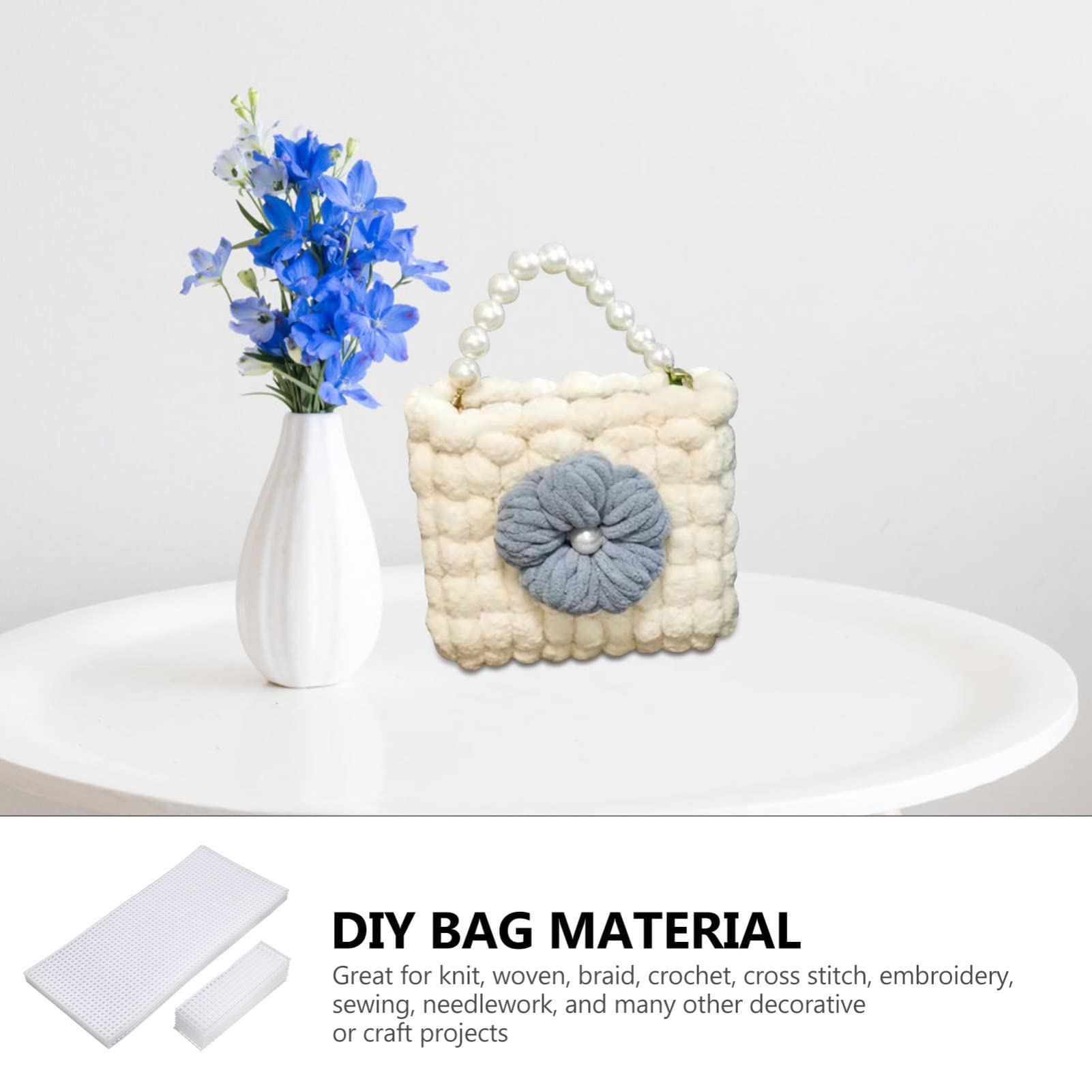 10-Piece Woven Mesh Crochet Bag Plates - DIY Embroidery & Knitting Weaving Boards for Handmade Bags - Perfect for Crafting, Knitting Projects, and DIY Gift Making