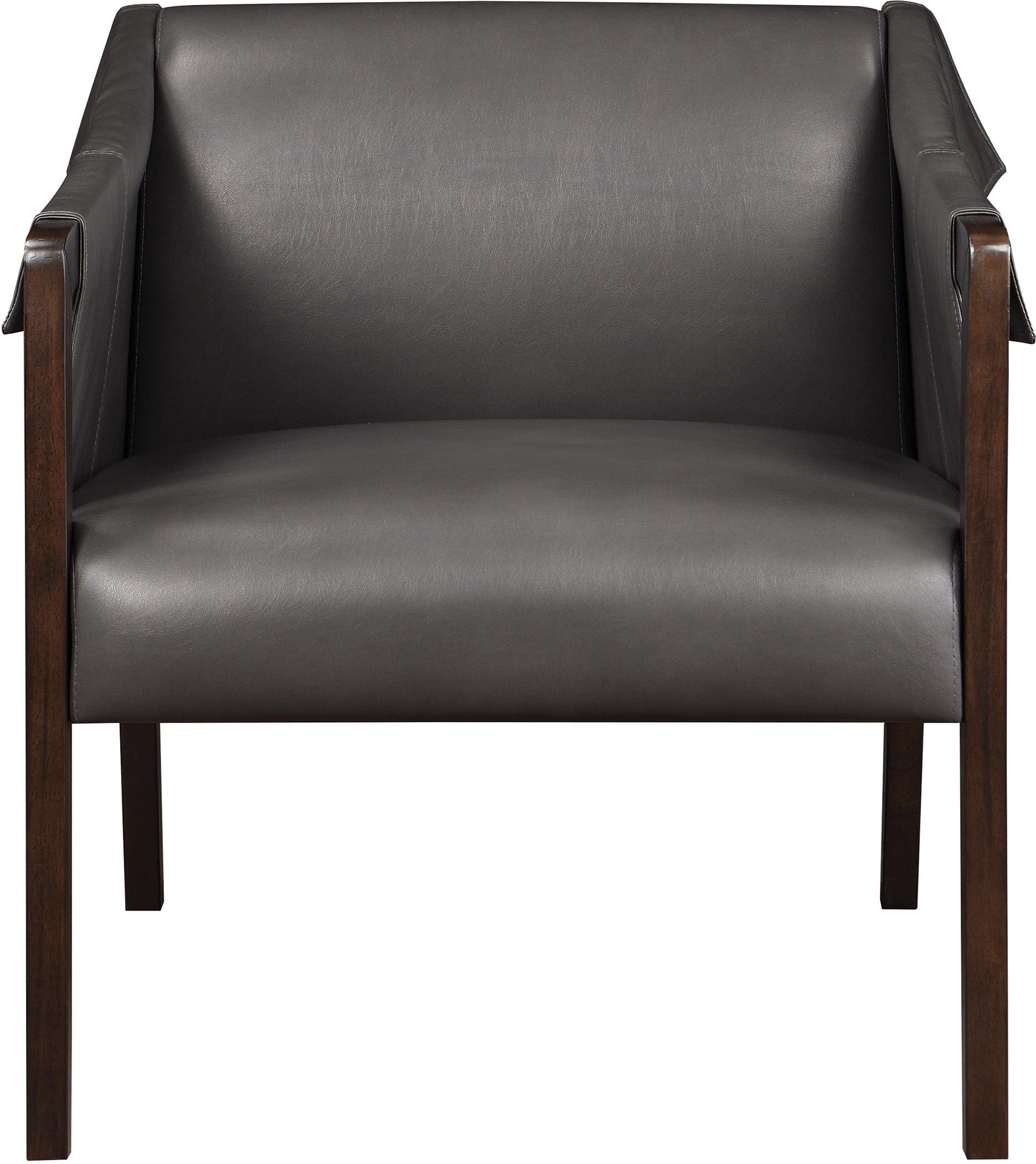 Office Star Parkfield Accent Chair - Modern Upholstered Lounge Chair for Living Room, Office & Reading Nook - Comfortable Mid-Century Style Armchair with Wooden Legs (PKF)