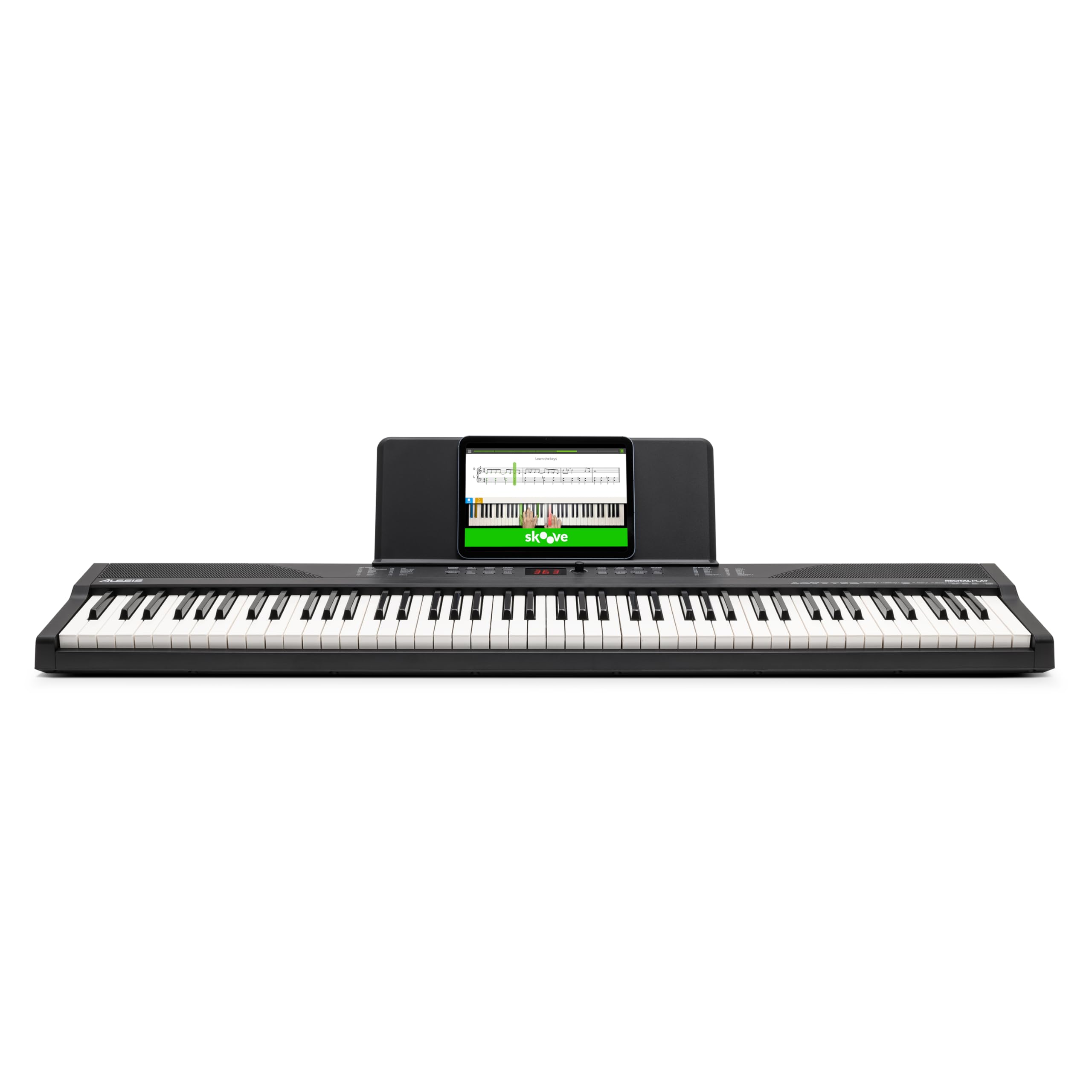 Alesis 88-Key Digital Piano Keyboard with 480 Voices, Built-in Speakers, USB MIDI Connectivity - Includes Carry Bag, Stand, Headphones, Sustain Pedal & Beginner Lessons - Perfect for Home Practice, Music Production & Live Performances