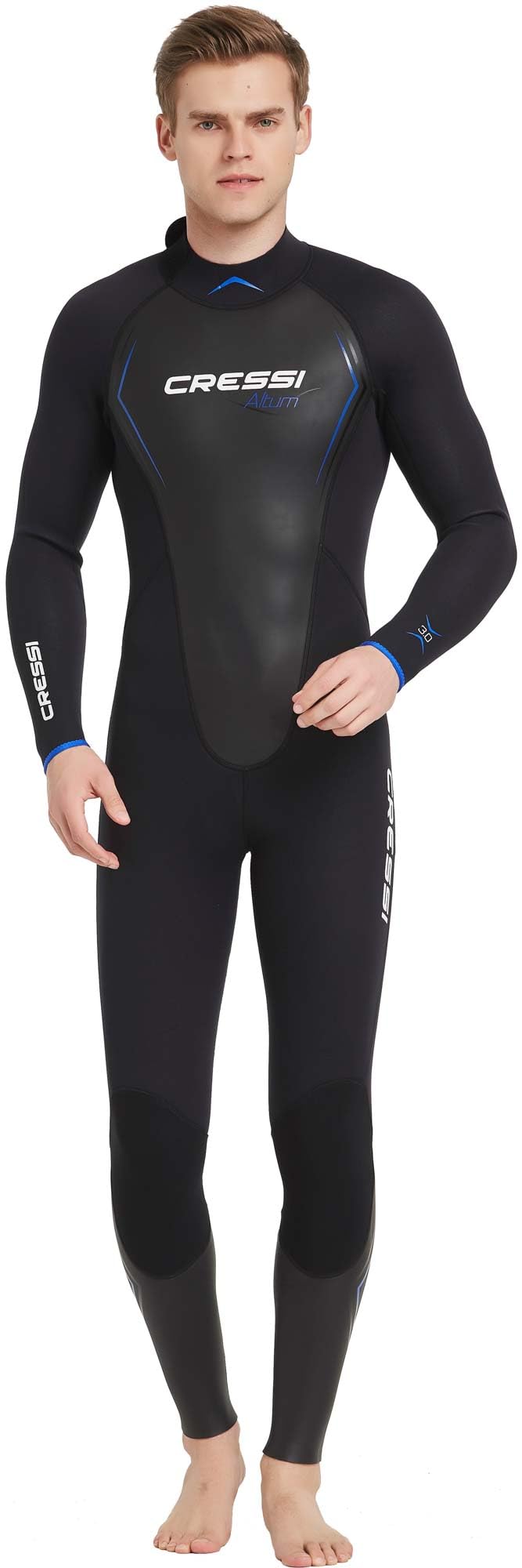 Cressi Altum 3mm Men's Wetsuit - Full Body & Shorty Diving Suit for Scuba, Snorkeling & Water Sports | Warm & Flexible Neoprene