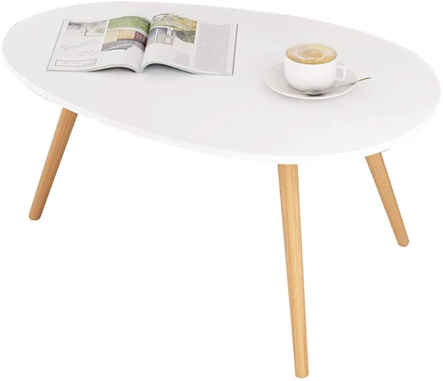 Nordic Minimalist Coffee Table - Small Round Side Table for Living Room, Bedroom & Office | Modern Sofa Table, Bedside Table | FHW Minimalist Furniture (Color: A) | Perfect for Coffee, Books & Decor