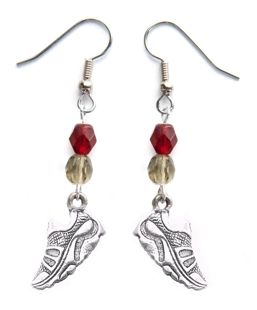 Running Shoe Earrings for Women - Lightweight Dangle Stud Earrings for Running, Cross Country & Track - Perfect for Athletes, Runners & Fitness Enthusiasts