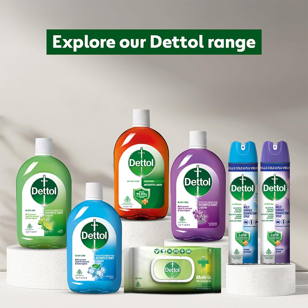 Dettol Antiseptic Disinfectant Liquid 250ml (Pack of 2) - First Aid, Surface Cleaning & Personal Hygiene | Kills Germs for Home, Hospital & Travel Use