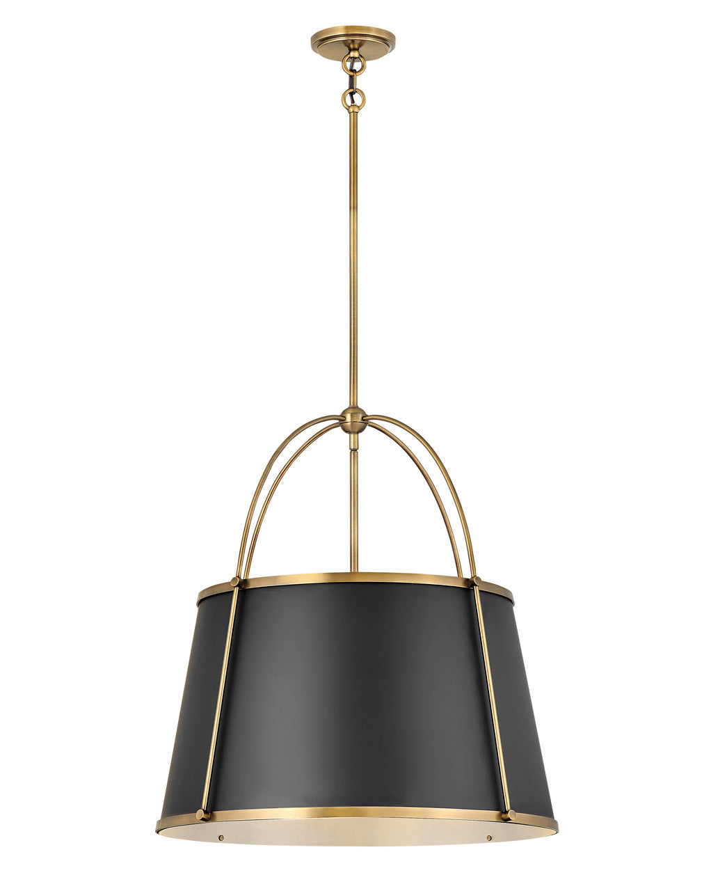 Clark Drum Pendant Light - Modern Industrial Ceiling Fixture for Living Room, Bedroom, or Dining Room Lighting