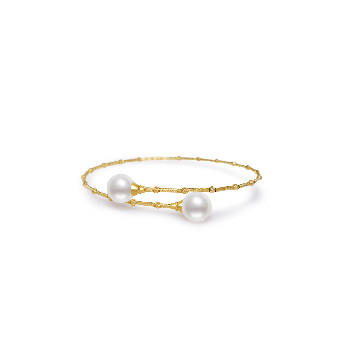 18K Solid Gold Freshwater Pearl Bracelet for Women | Elegant Pearl Jewelry Gift | Perfect for Weddings, Anniversaries & Special Occasions | KB00002