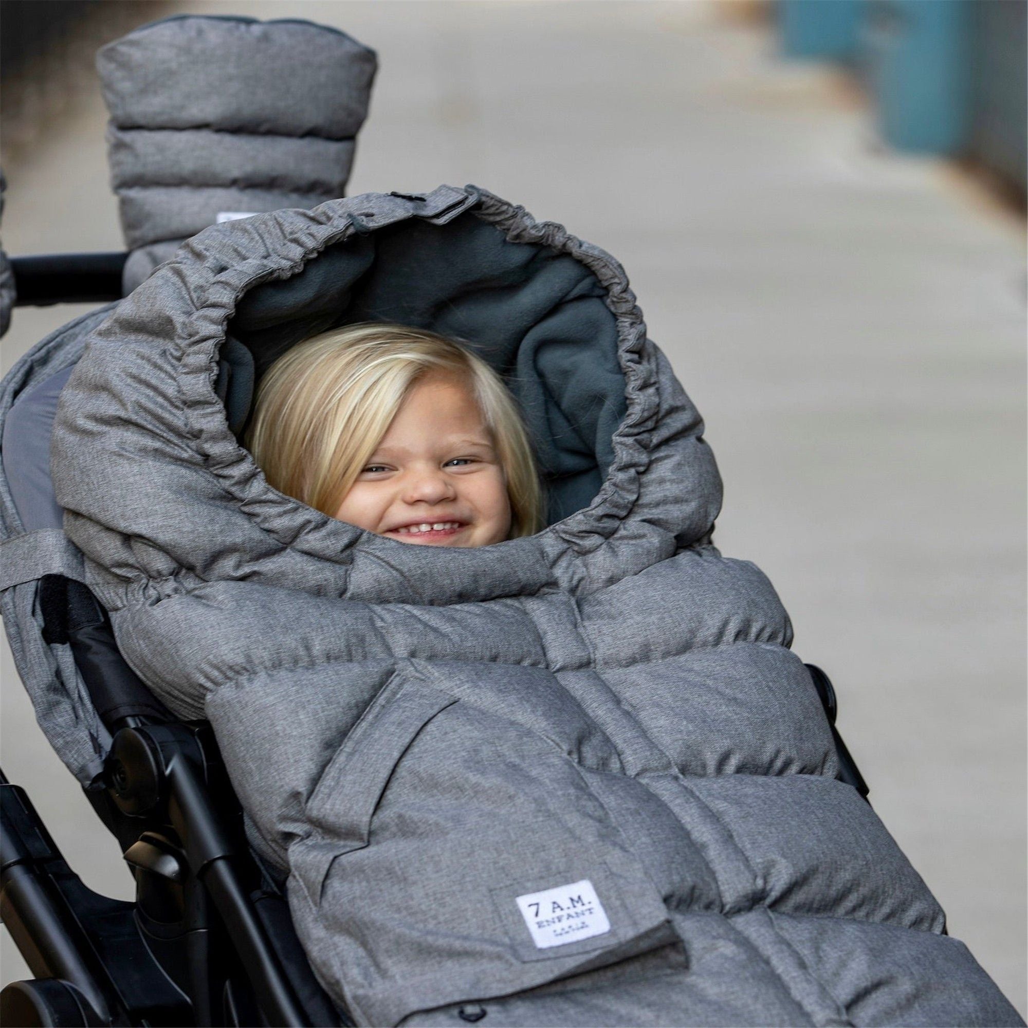 7AM Enfant Evolution 212 Baby Blanket - Soft Heathers Gray for Strollers, Car Seats & Nursery - Premium Comfort for Newborns & Toddlers