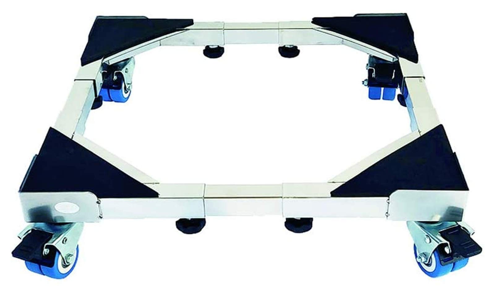 Multi-Functional Adjustable Appliance Base Stand with 4×2 Locking Swivel Wheels & 8 Strong Dolly - Heavy Duty Mobile Roller Base for Refrigerator, Washing Machine, Dryer (Size B) - Perfect for Home Laundry Rooms, Basements & Appliance Mobility