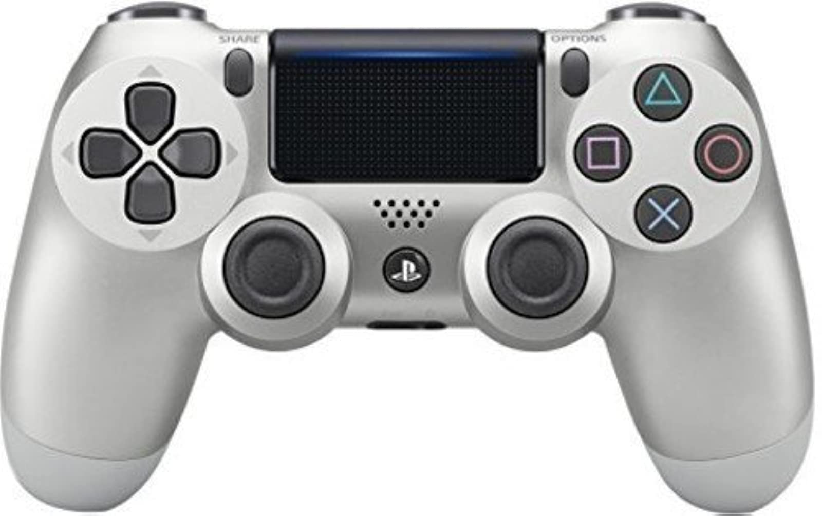 Refurbished DualShock 4 Wireless Controller for PS4 - Silver | Official Sony Playstation 4 Gamepad | Perfect for Gaming, Streaming & Multiplayer Sessions