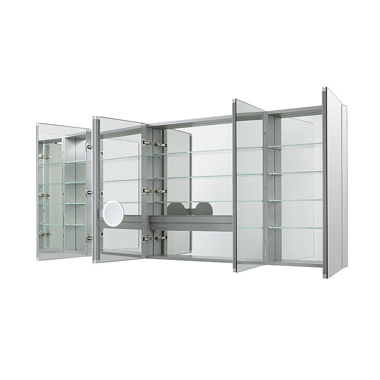Aquadom Royale 72x36 Inch Bathroom Medicine Cabinet with Mirror - Rustproof & Spacious Storage for Bath Essentials, Perfect for Modern Homes & Renovations