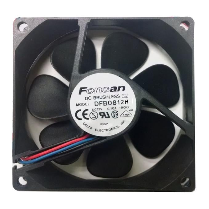 Fonsan Delta 80x25mm High Speed 12V DC Cooling Fan - DFB0812H Model for PC Case, Electronics Cooling & Server Rack Ventilation