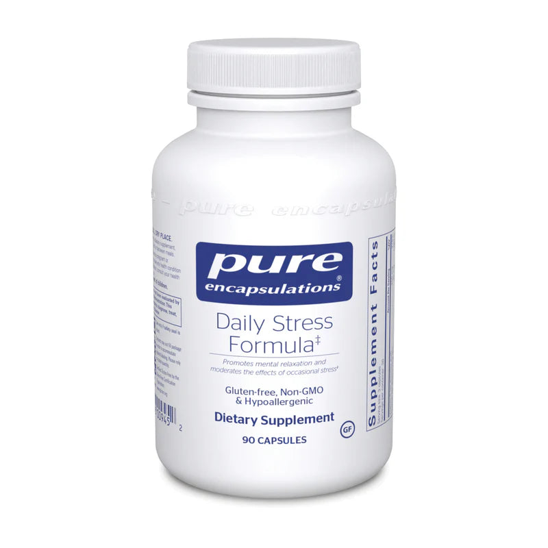 Pure Encapsulations Daily Stress Formula Supplement - Natural Stress Relief & Mood Support for Adults - Perfect for Work, Travel & Daily Life