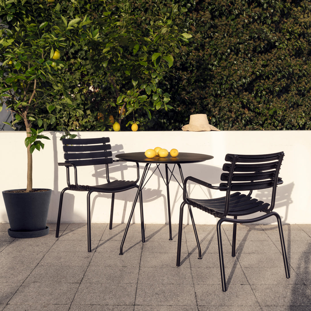 Outdoor Cafe Table - Weather-Resistant Round Bistro Table for Patio, Garden, and Restaurant Use - Perfect for Dining, Relaxing, and Entertaining Outdoors