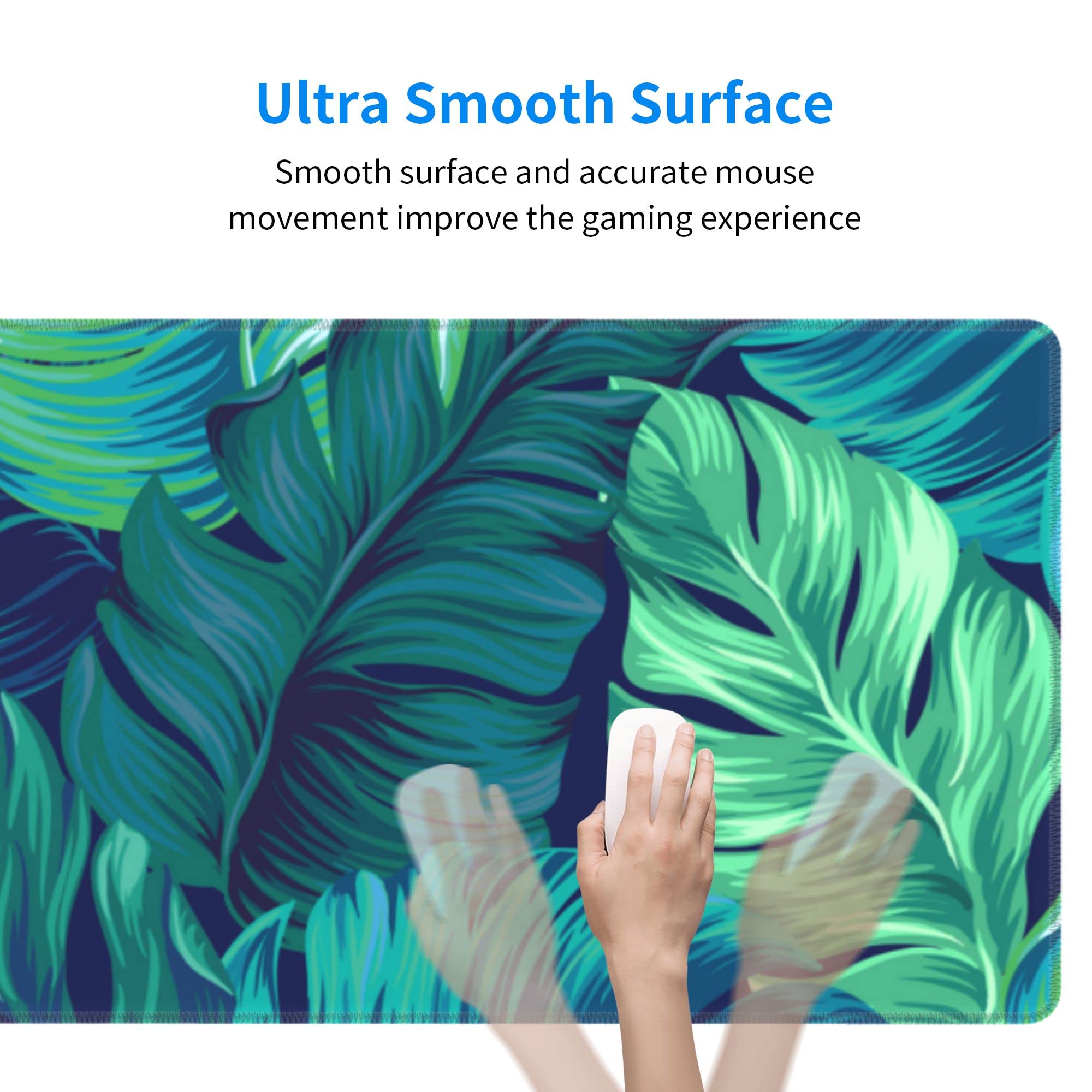 Tropical Palm Leaves Mouse Pad - 31.5