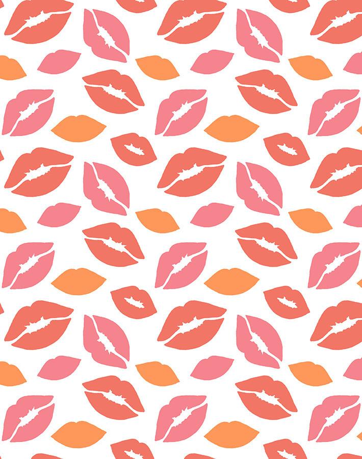 Nathan Turner Kiss My A Watermelon Wallpaper - Vibrant & Fun Peel and Stick Wallpaper for Kitchen, Bathroom, and Kids Room Decor