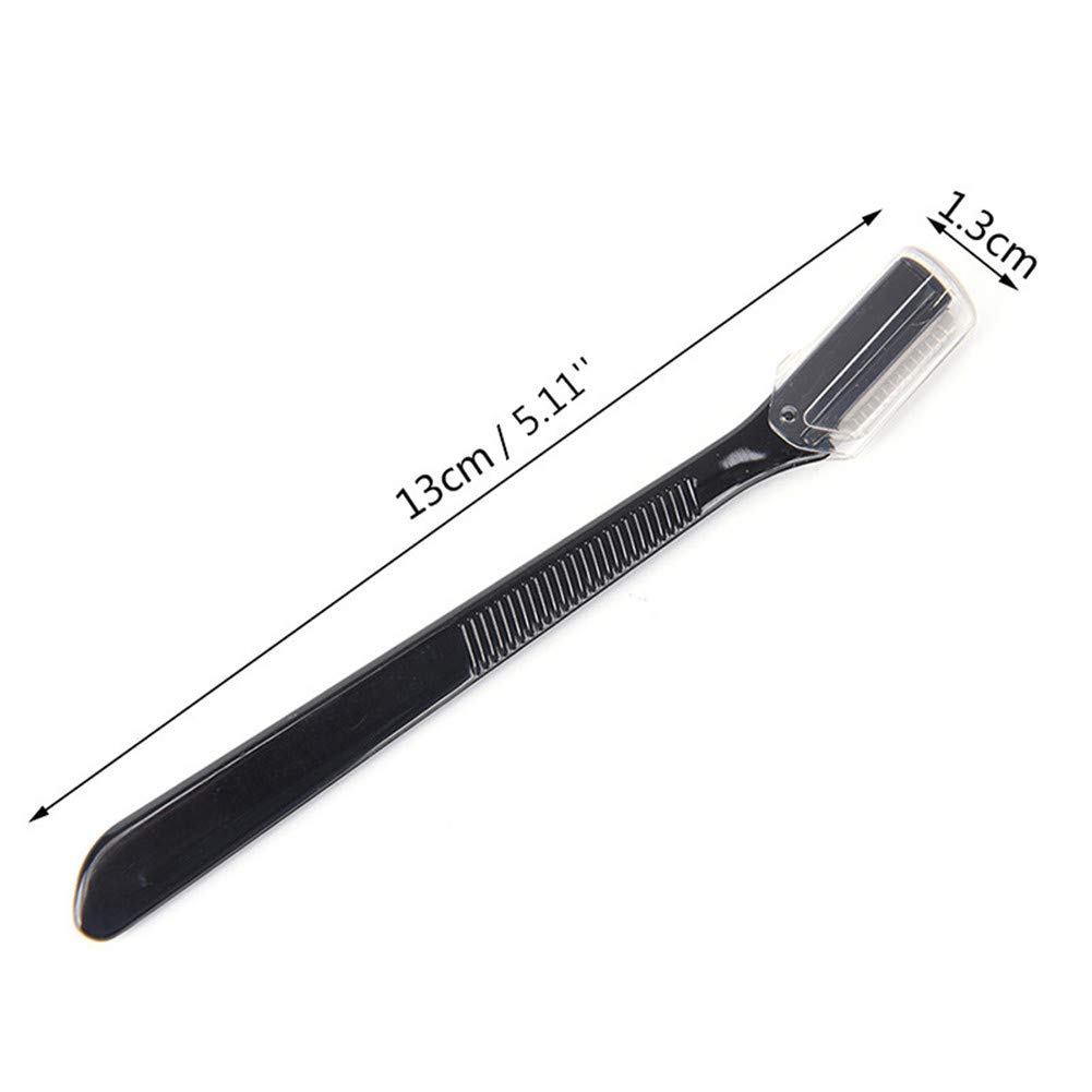 Professional Eyebrow & Facial Razor for Women - 3 Pack Dermaplaning Tool with Ultra-Sharp Blades for Smooth Skin | Perfect for Eyebrow Shaping, Peach Fuzz Removal & At-Home Spa Treatments