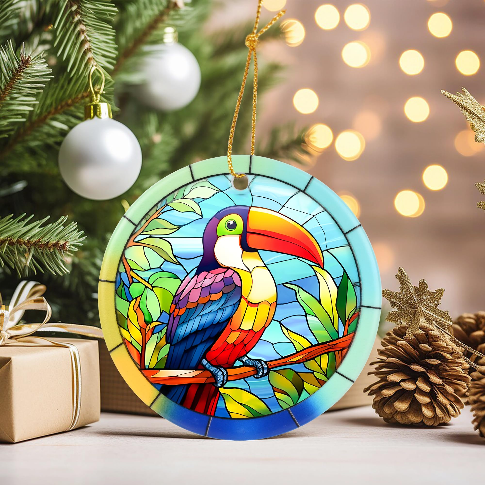 2025 Toucan Christmas Ornament - Handmade Touber Toucan Holiday Tree Decoration for Bird Lovers | Perfect Christmas Keepsake Gift & Festive Home Decor | Ideal for Xmas Trees, Gift Exchanges & Tropical Themed Parties