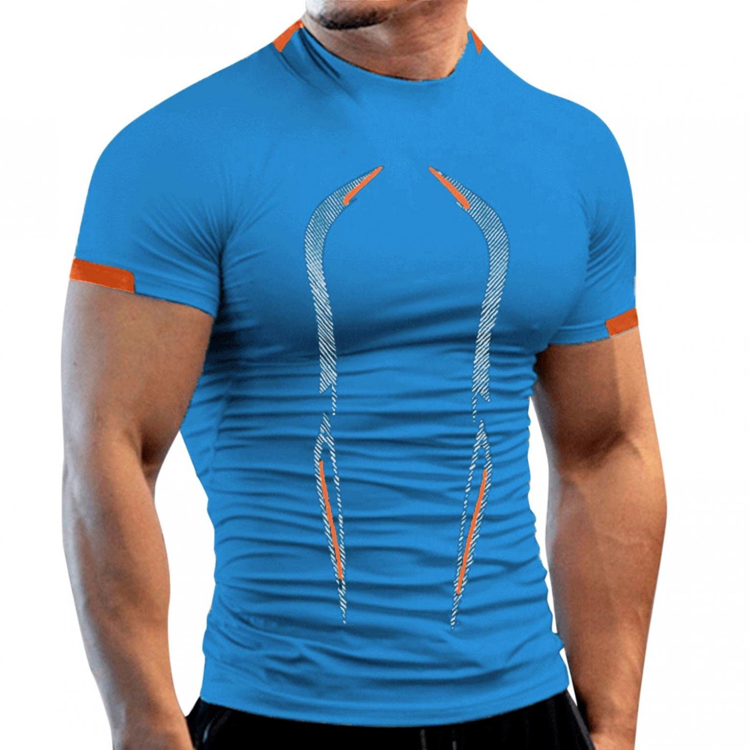 Men's Compression Shirts - Athletic Cool Dry Short Sleeve Workout T-Shirts for Gym, Running & Training | Moisture Wicking Baselayer Top for Active Lifestyles