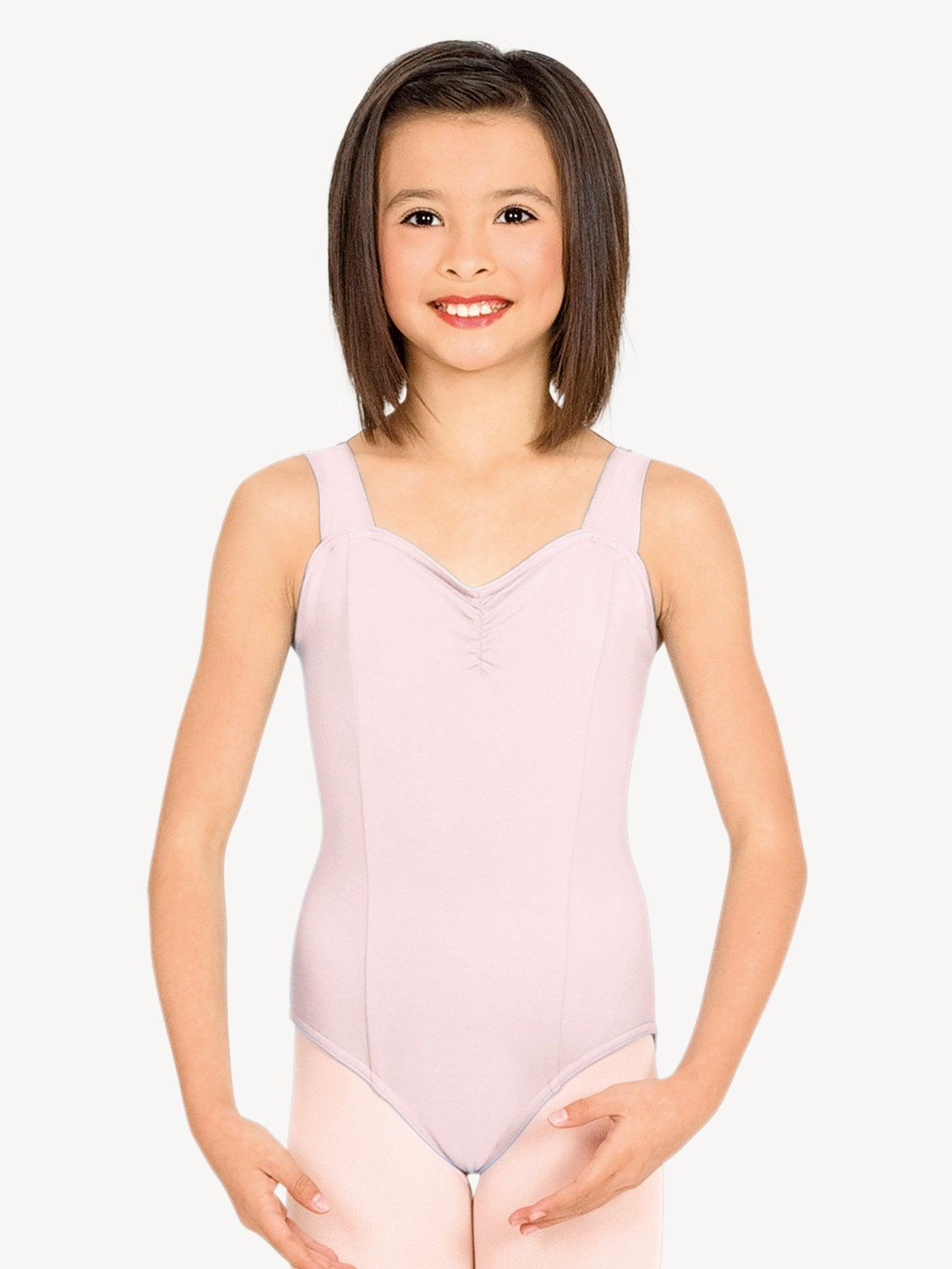 Girls Cotton Tank Leotard for Dance & Gymnastics - Comfortable Stretchy Performance Wear for Ballet, Cheerleading & Theater Costumes
