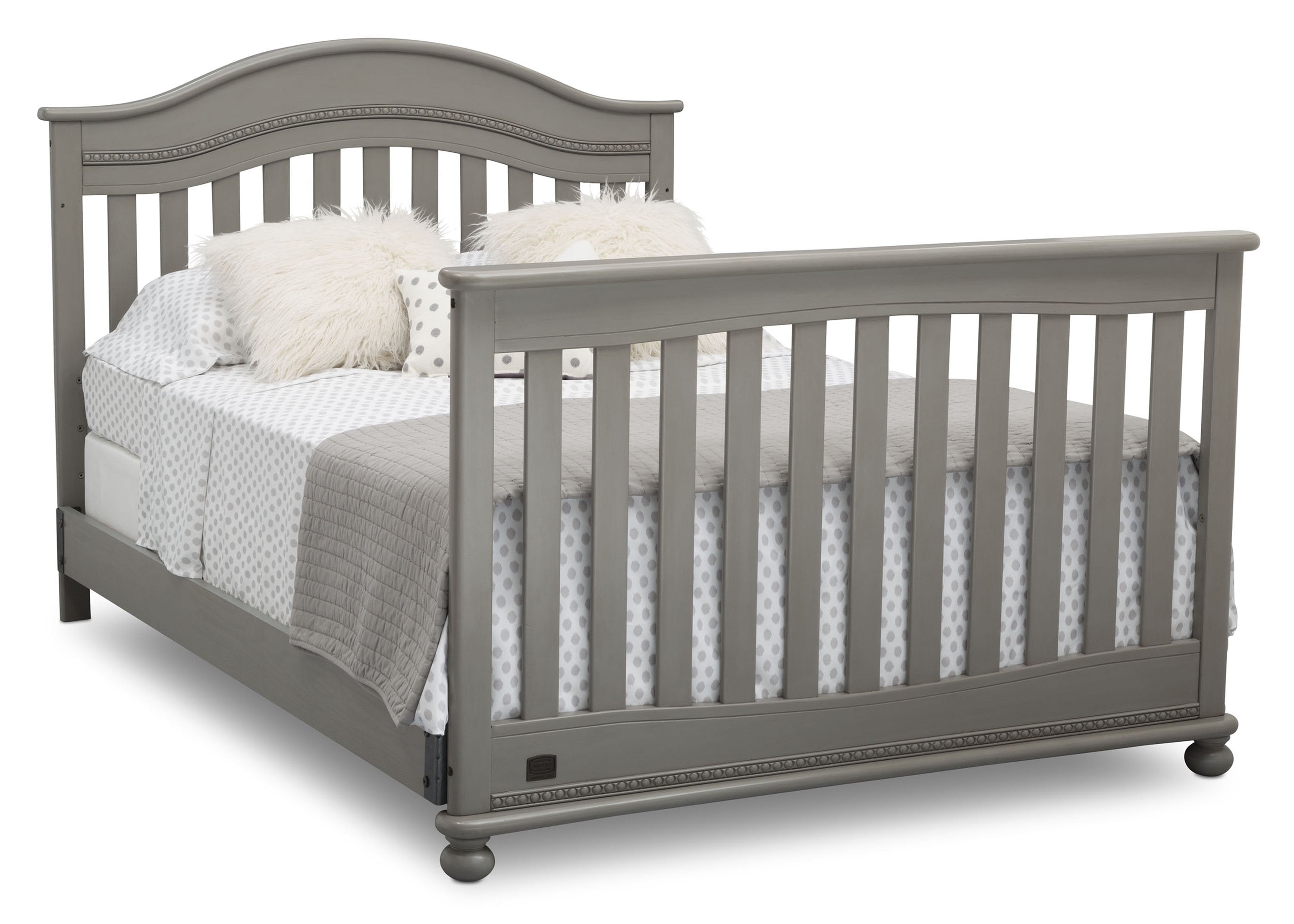 Bristol 4-in-1 Convertible Baby Crib - Toddler Bed, Daybed & Full-Size Bed Frame - Safe Nursery Furniture for Newborns & Kids - Perfect for Bedrooms, Daycare & Guest Rooms