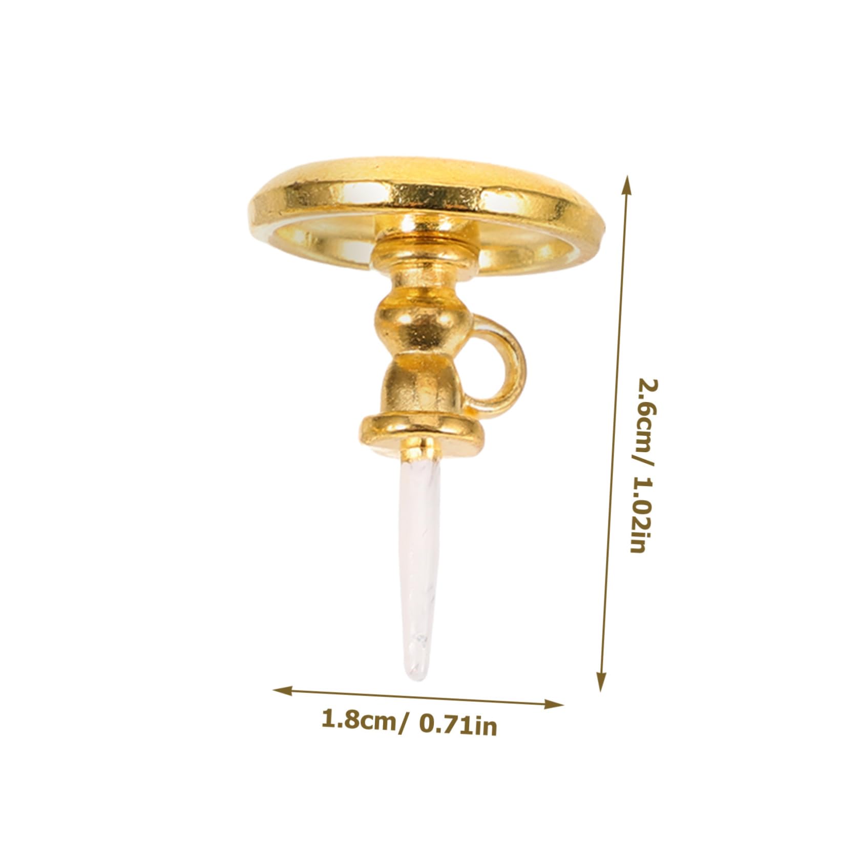 Hoement 2-Pack Miniature Candle Holders - 1:12 Scale Dollhouse Furniture with Fake Candles - Alloy Metal Decor for Dollhouse, Fairy Garden, and Christmas Village Displays - Perfect for DIY Miniature Scenes and Home Decor