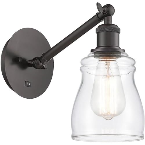 Innovations Lighting Caledonia Industrial Wall Sconce - 1 Light Oil Rubbed Bronze Finish - 11.38