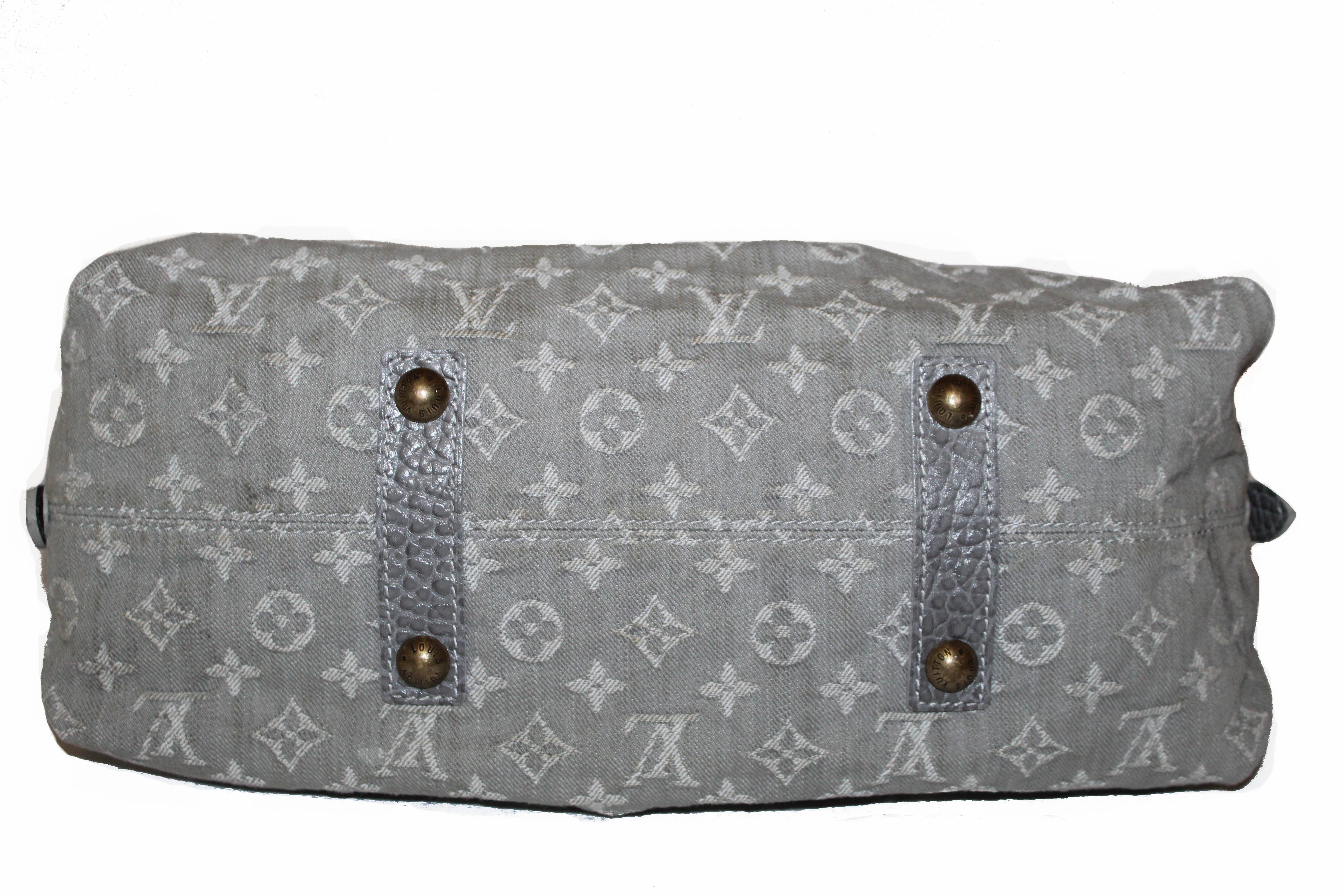 Authentic Louis Vuitton Denim Grey Cabby PM Handbag & Shoulder Bag - Luxury Designer Crossbody Purse for Women, Perfect for Work, Travel & Everyday Use