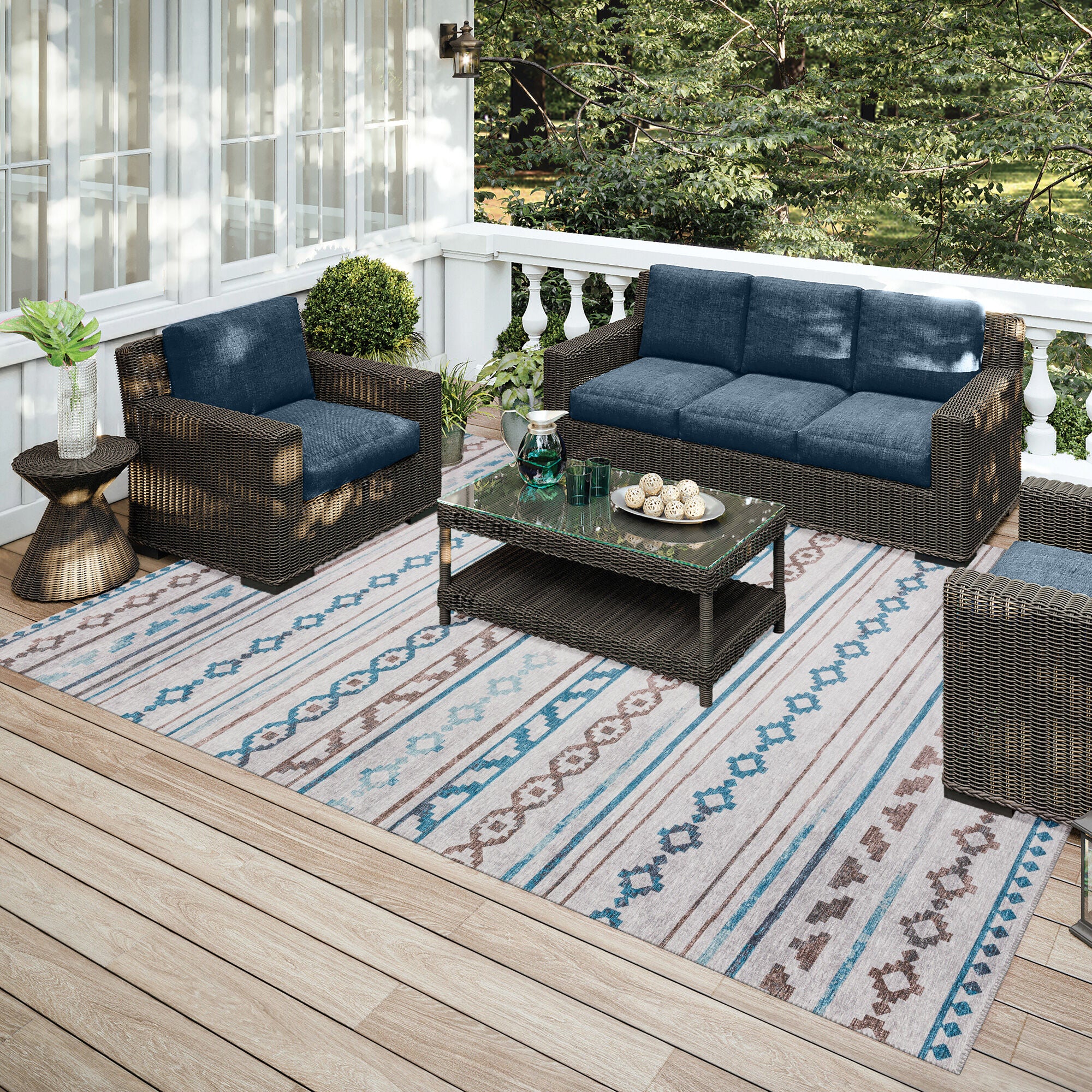 Premium Sedona X Handmade Area Rug - Soft & Durable for Living Room, Bedroom, or Office Decor