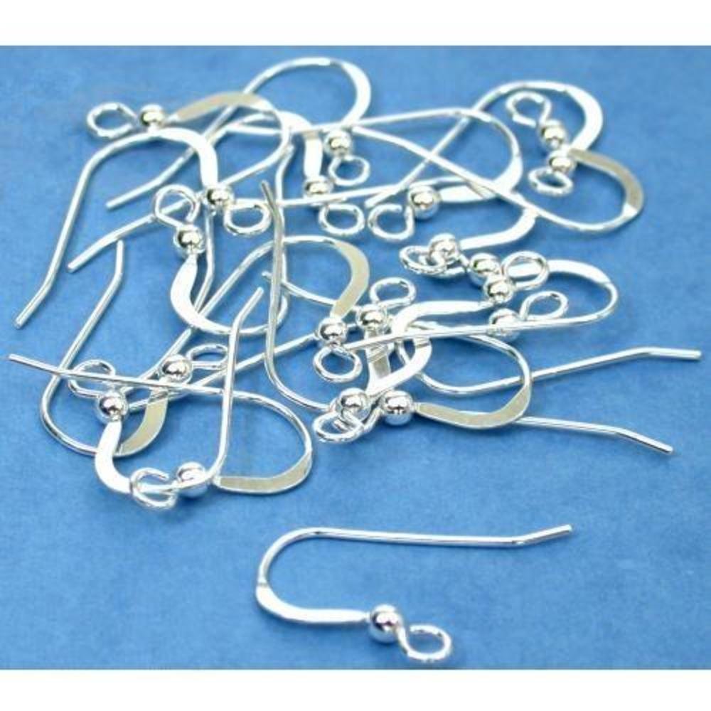20 Sterling Silver Shepherd Hook Earrings 21 Gauge - Hypoallergenic Dangle Earrings for Women, Perfect for Parties, Weddings & Everyday Wear
