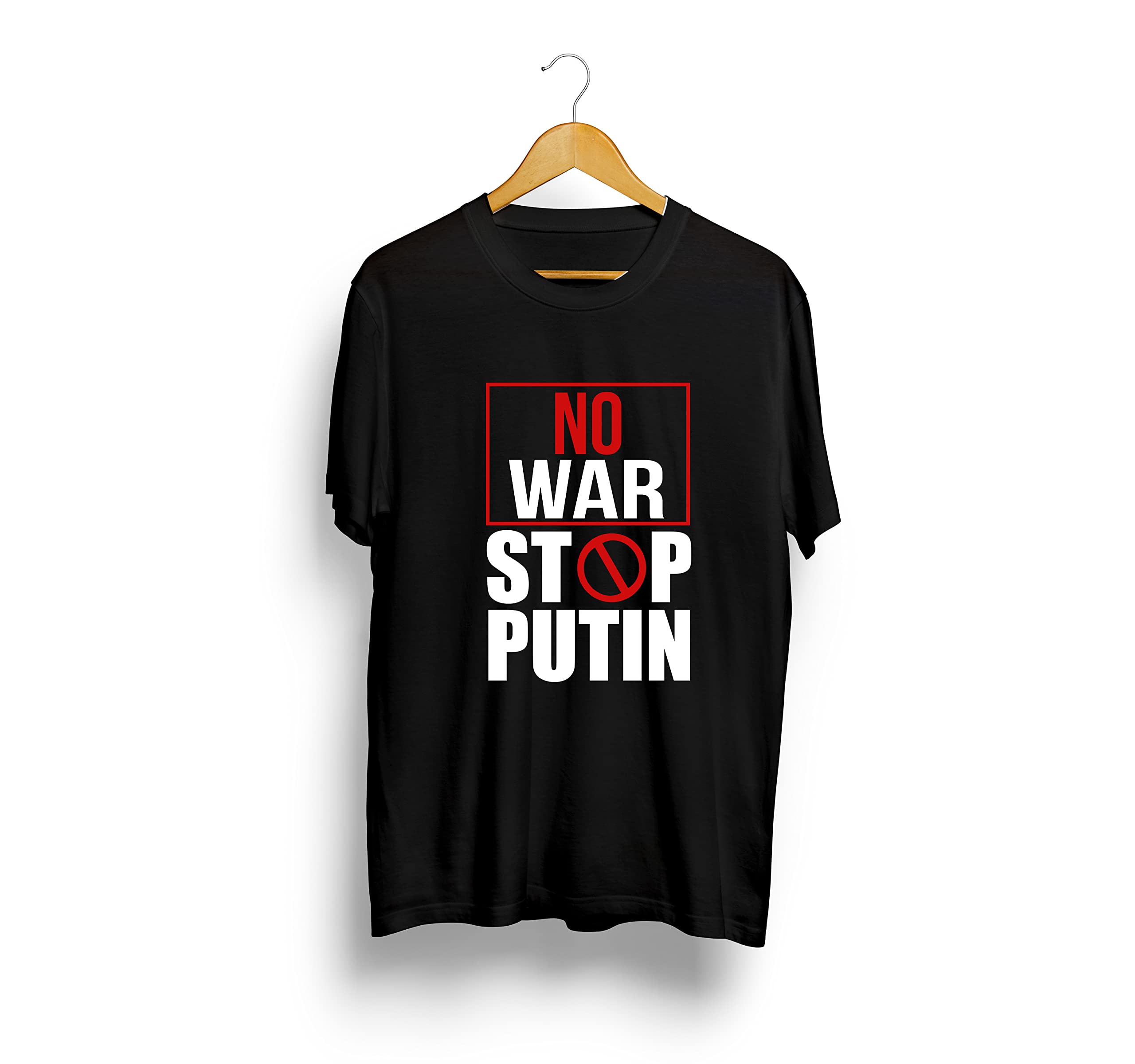 Radyan DTG Printed No War Graphic T-Shirts for Men & Women - Casual Streetwear & Peace Protest Apparel