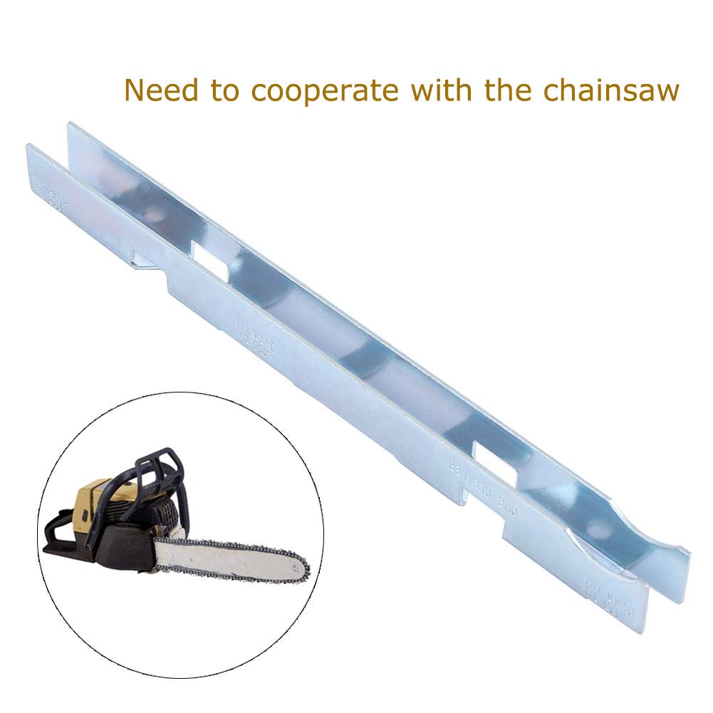 Universal Chainsaw Chain Depth Gauge File Tool Kit - Professional Chainsaw Sharpening & Bar Cleaning Tools for Wood Cutting, Tree Trimming & Firewood Preparation