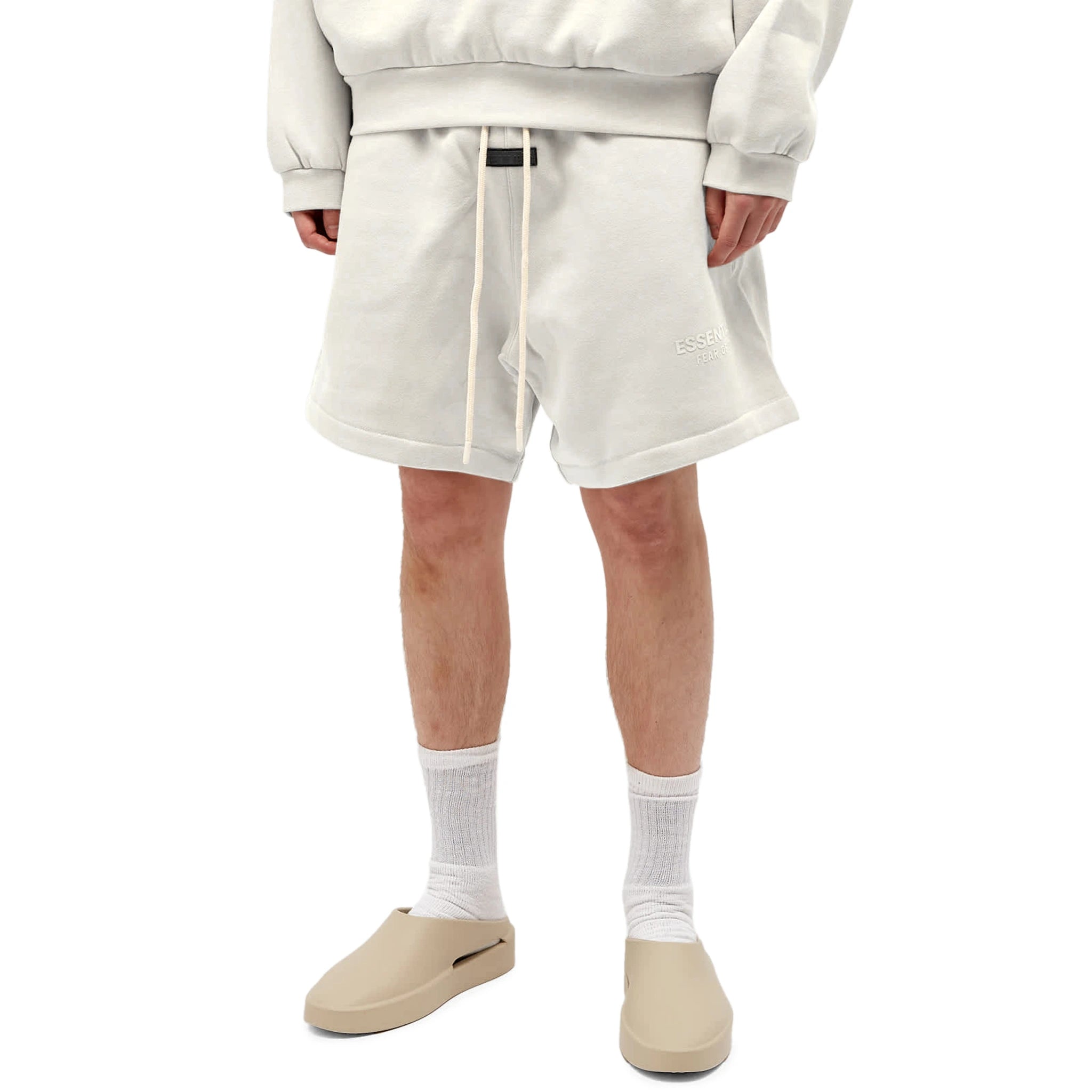 Fear of God Essentials Silver Cloud Shorts FW23 - Men's Casual Athletic Shorts for Gym, Running & Lounge Wear