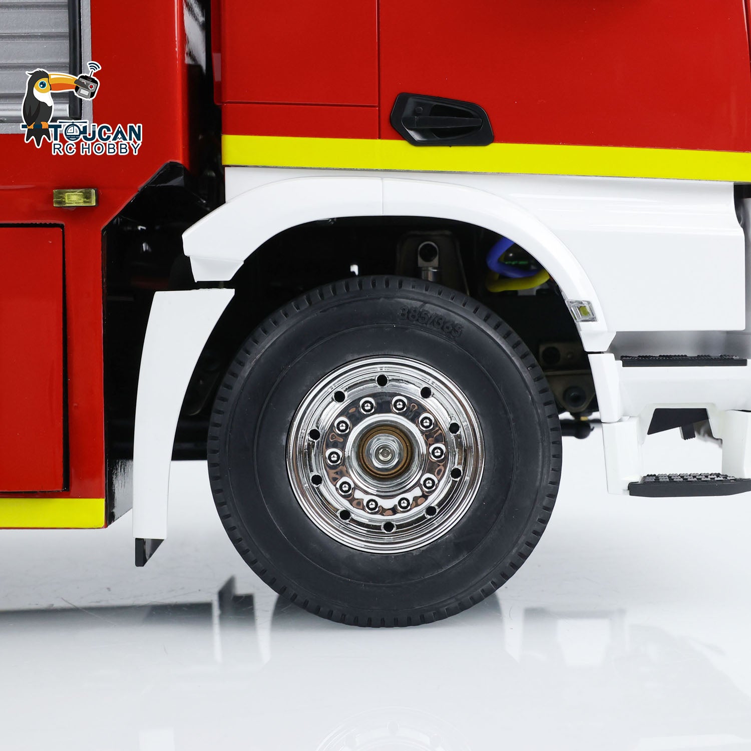 1/14 Scale 4x2 RC Fire Truck with Extinguisher - 2 Speed Transmission, Motor, ESC, Servo, Sound & Light System - Remote Control Firefighting Vehicle for Kids & Adults - Perfect for Play, Collecting & Emergency Simulation