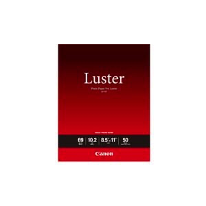 Canon LU 101 Premium Luster Photo Paper - 8.5x11 Letter Size, 50 Sheets for Professional Printing & Photo Projects