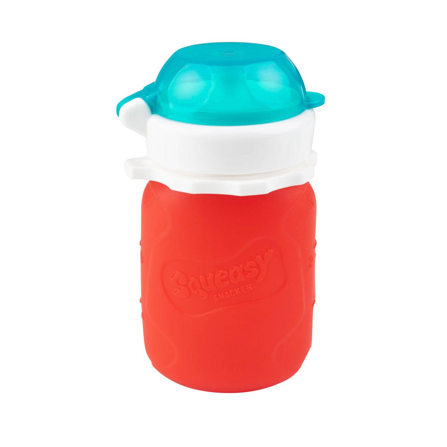 Silicon Squeasy Snacker Yogurt & Drink Pouch 3.5oz (104ml) - Reusable Food Storage for Kids, Perfect for Snacks, Smoothies, and On-the-Go Meals