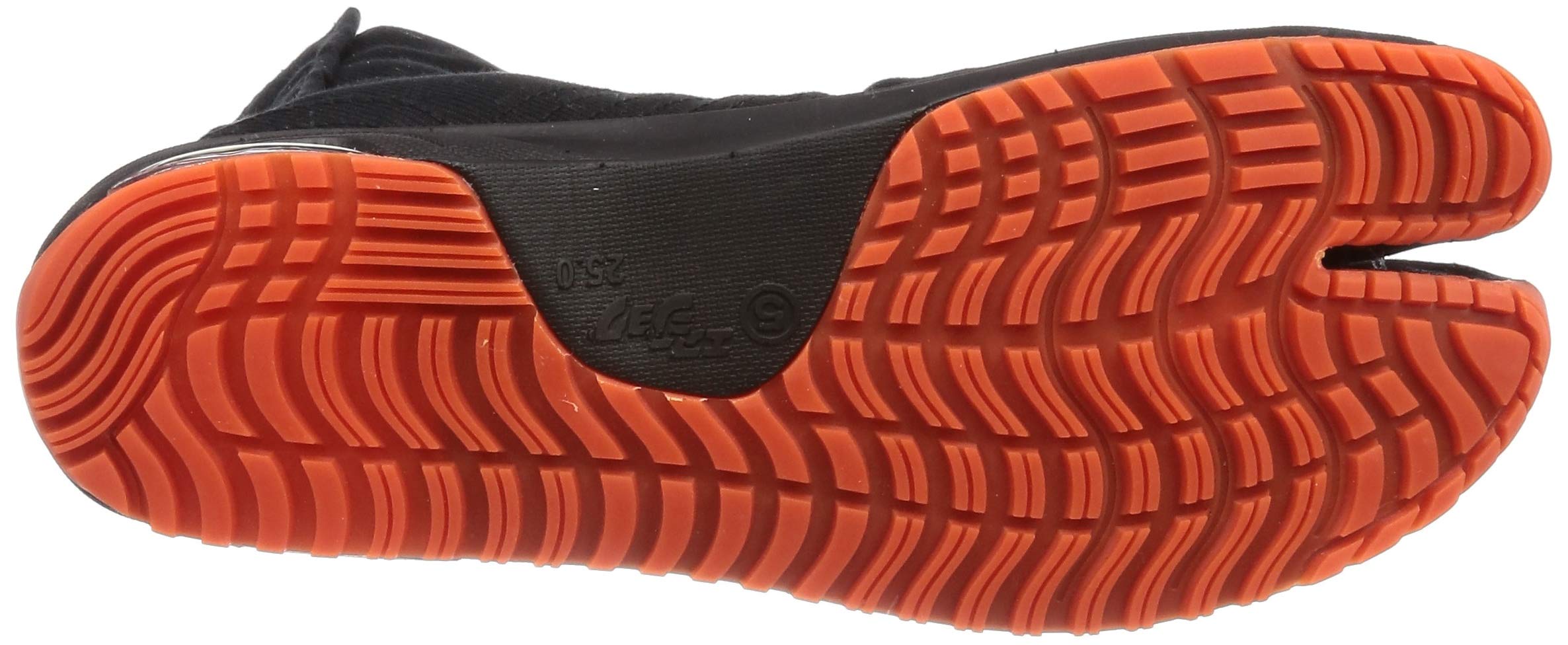 Marugo Japanese Cushioned Tabi Shoes - Air Jog V Comfort Toe Boots with 6 Adjustable Clasps (Short Version) for Martial Arts, Cosplay & Casual Wear