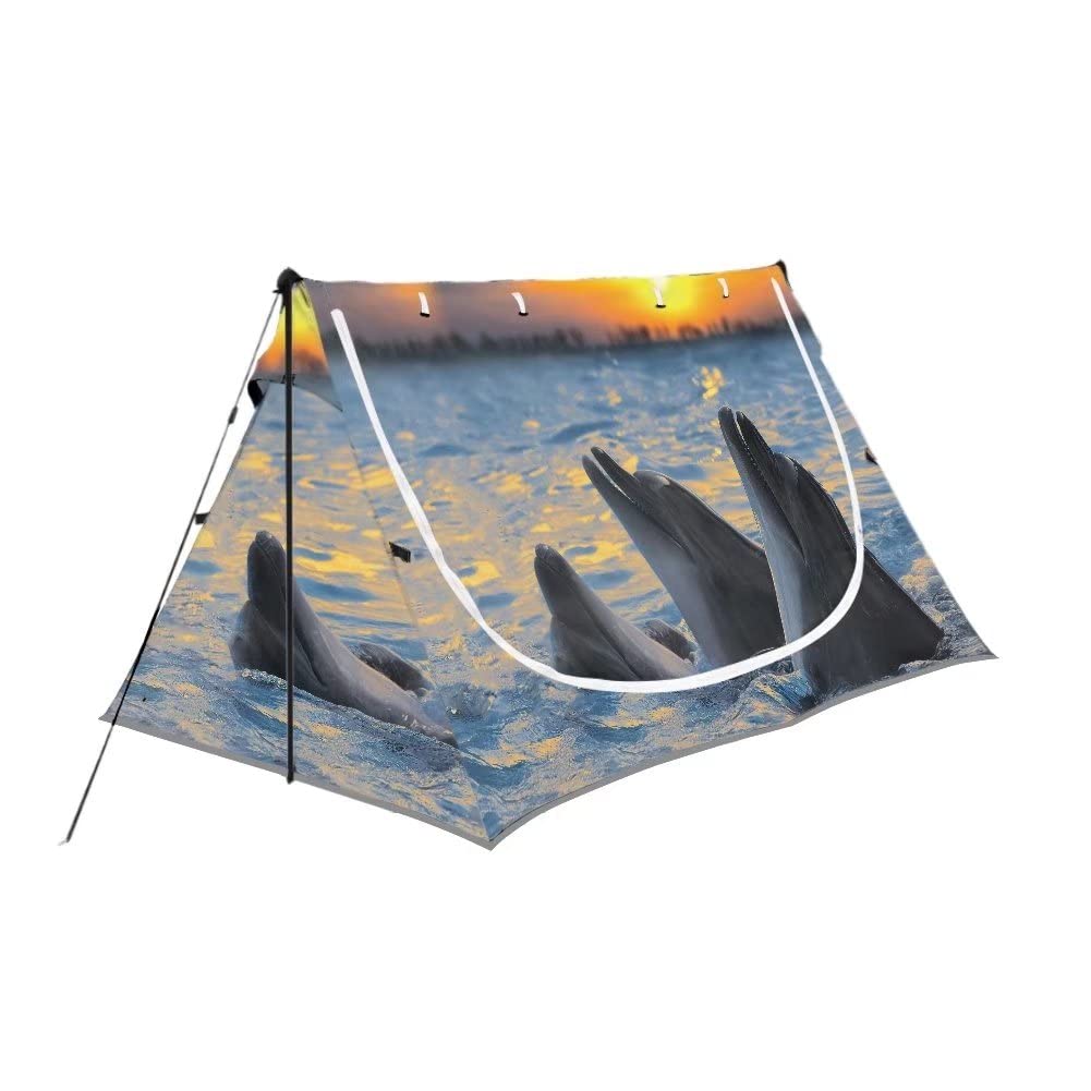 NDISTIN Outdoor Hiking Tent - Waterproof Glamping Canopy for Camping, Beach & Backyard | Portable Pop-Up Shade Shelter for Rooftop, Garden & Picnics