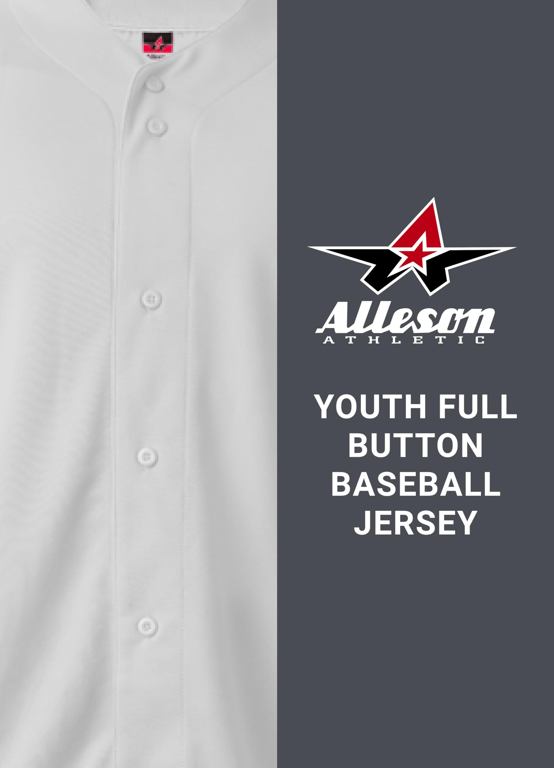 Alleson Athletic Boys' Sports Jersey - Breathable Mesh Basketball & Soccer Uniform for Youth Team Players - Perfect for School Games, Practice, and Tournaments